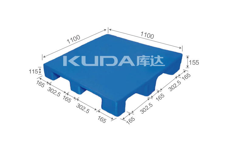 1111C平板九脚（置钢管）塑料华亿在线