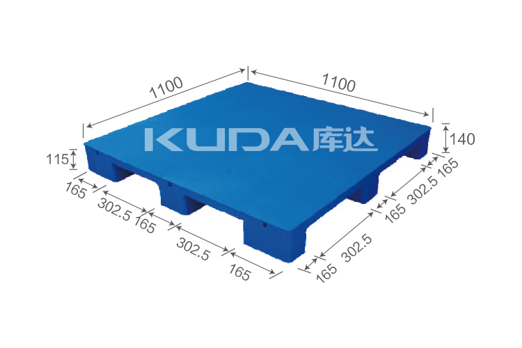 1111D平板九脚（置钢管）塑料华亿在线