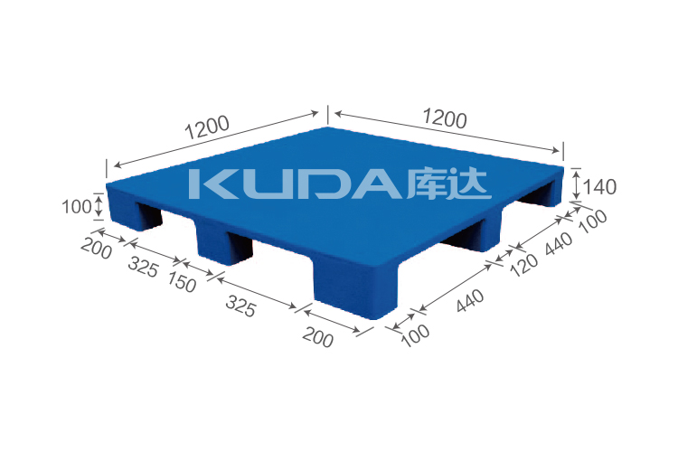 1212B平板九脚(置钢管)塑料华亿在线