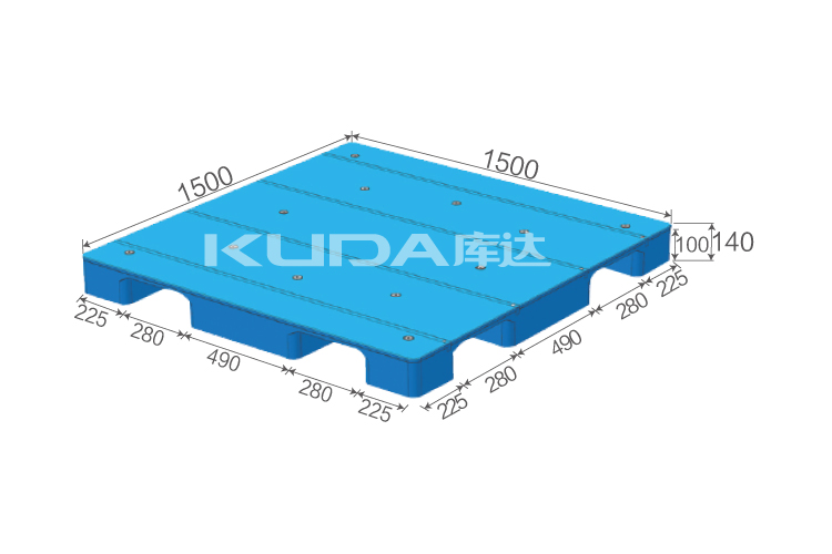 1515A平板九脚(置钢管)塑料华亿在线