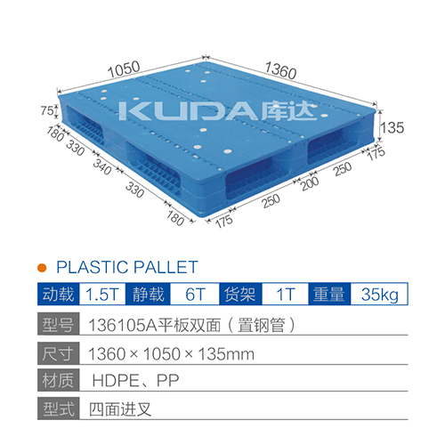 136105A平板双面（置钢管）塑料华亿在线