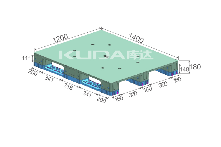 1412B平板川字（置钢管）塑料华亿在线