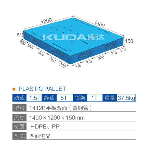 1412B平板双面（置钢管）塑料华亿在线