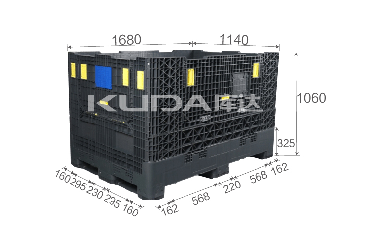 168114B折叠卡板箱