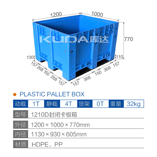 1210D封闭卡板箱