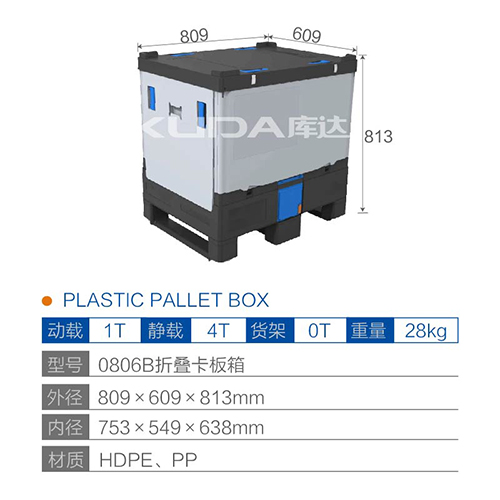 0806B折叠卡板箱